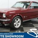 classic vintage chrome pony stang burgundy black vinyl interior trumpet exhaust