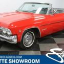 classic vintage chrome rag drop top red black vinyl interior chevy sbc automatic