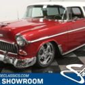 classic vintage chrome restomod chevy nomad 5.7 v8 auto transmission ruby red