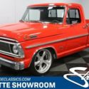 classic vintage chrome restored lowered red black interior bbf MSD wooden bed