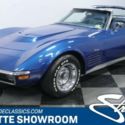 classic vintage chrome restored sbc chevy vette Bridgehampton Blue t tops