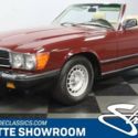 classic vintage chrome roadster removable hardtop Merc R107 German luxury