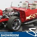 classic vintage chrome roadster vette c4 350 v8 auto transmission flames red