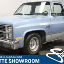 classic vintage chrome short bed square body chevy aftermarket exhaust lowered