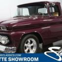 classic vintage chrome short bed truck American Racing Flowmaster chevy sbc