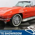 classic vintage chrome side pipes roadster C2 American sports car Vette