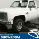 classic vintage chrome square body chevy k10 5.0 liter 4x4 white
