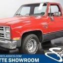 classic vintage chrome square body chevy low mileage sbc automatic 2 tone