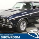 classic vintage chrome ss 396 big block auto transmission blue