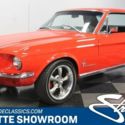 classic vintage chrome stang FoMoCo red restored black vinyl interior red paint