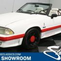 classic vintage chrome stang gt convertible foxbody 5.0 liter v8 auto trans whit