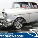 classic vintage chrome tri 5 fuel injection Chevy automatic Ridler custom