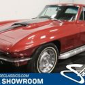 classic vintage chrome vette 427 v8 4-speed manual transmission maroon