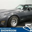 classic vintage chrome vette chevy 350 v8 maunal transmission charcoal gray meta