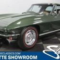 classic vintage chrome vette chevy sbc coupe Goodwood Green Saddle interior