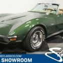 classic vintage chrome vette convertible 350 v8 5-speed manual donnybrooke green