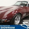 classic vintage chrome vette convertible 350 v8 manual transmission maroon
