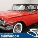 classic vintage chrome wagon chevy nomad 283 v8 auto transmission red