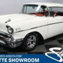 classic vintage chrome white black red interior tri 5 American Racing Edelbrock
