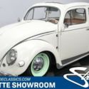 classic vintage chrome white brown vinyl interior ragtop VW