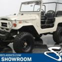 classic vintage chrome yota 4x4 fj40 3.9 liter inline 6 manual transmission tan