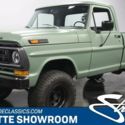 classic vintage FoMoCo bumpside off road chrome headers olive drab