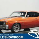 Classic vintage fuel injected muscle car upgraded suspension