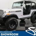 classic vintage lifted cj7 4x4 4.2l v6 jeep renegade soft top silver