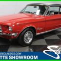 classic vintage pony stang red black hardtop vinyl air conditioning fomoco coupe