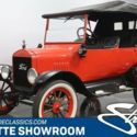 classic vintage pre war antique wooden spoke wheels red convertible FoMoCo
