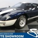 classic vintage replica race car blue black white Holman Moody Holley