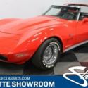 classic vintage restored c3 vette MSD Edelbrock red black interior chrome chevy