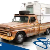 classic vintage truck camper trekking overlanding camping rockabilly Chevy SBC