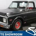 classic vintage truck chrome matte hot rod black restored red wheels sbc Holley