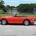 CLEAN BRITISH TR6 2.5L 6 CYLINDER 4 SPEED TWIN STROMBURG CARBURETORS PIMENTO RED