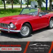 Clean frame off restored 1964 Triumph TR4, 2.1L 4 cyl w/ 4 speed manual trans!!