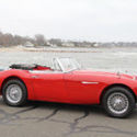 convertible, red, sports car, British