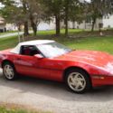 Corvette convertible red
