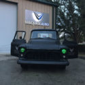 Custom 1956 Chevrolet 3100 Satin Black Hot Rat Rod Pickup Truck Oak Short Bed