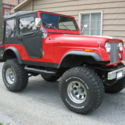CUSTOM 1979 Jeep CJ5 lifted, custom paint, 33 tires, diamond plate bumpers SHARP
