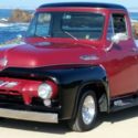 Custom Cab, 2 Tone black and Burgundy F-100, Modified Front End Suspension