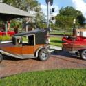 Custom Coupe VW Hand Made California Munster Car and Coffin Trailer