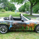 CUSTOM MIATA CONVERTIBLE VERY UNIQUE AIR BRUSHED PAINT MYSTICAL SAFARI ADVENTURE
