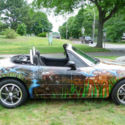 CUSTOM ONE OF A KIND MIATA CONVERTIBLE SAFARI AIR BRUSH PAINT - ART IN MOTION!