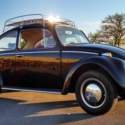 Cute 1966 Volkswagen Beetle 1300 Sedan, Black with Red Interior VW, NICE RACK!
