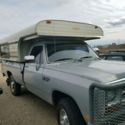 Dodge pickup with alaskan camper