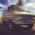 Dodge Shorty B200 tradesman Custom Vannin Shaggin Wagon Vintage Street Van Mopar