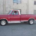 f100 ford truck 1974 dent side red original automatic rust free f-100 73-79