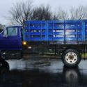 F700 Turbo Diesel Stake Body Dump Truck Runs Great 14 Foot Reliable Automatic