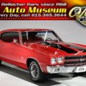 Factory red over red. Has 454, 4 spd, a/c. frame off restored.